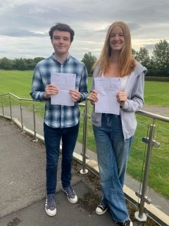 Patrick Flemming and Eva Bailey - A Level Results - 2024