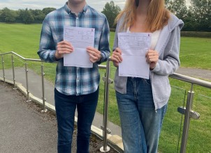 Patrick Flemming and Eva Bailey - A Level Results - 2024