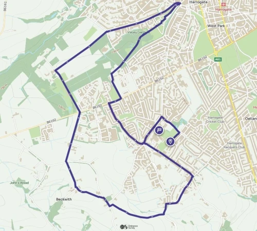 Sponsored walk route